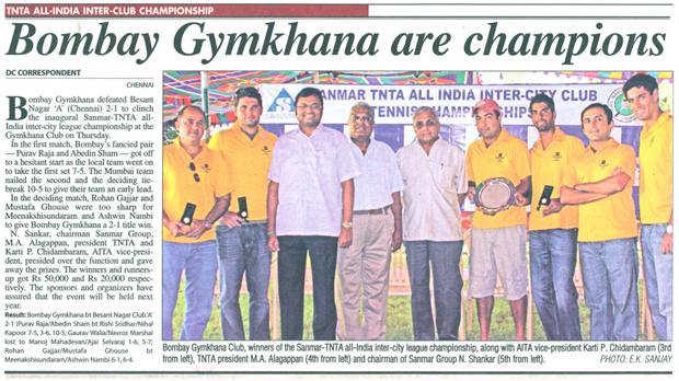 Bombay Gymkhana are Champions